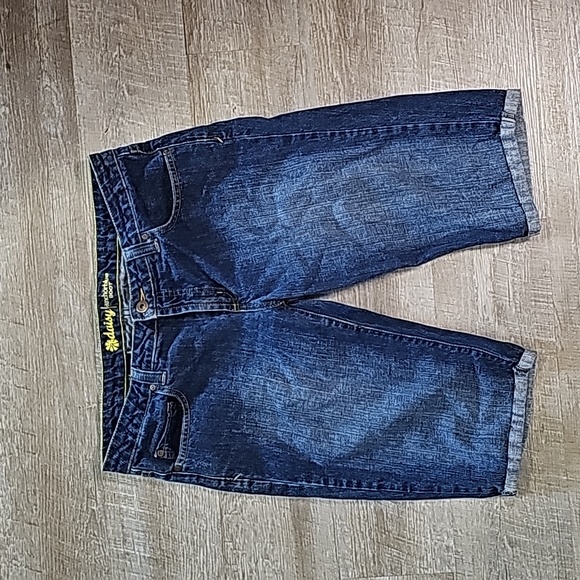 Anchor Blue - Daisy - Vintage Blue Denim Boot Shorts - Size 11 - Picture 1 of 9